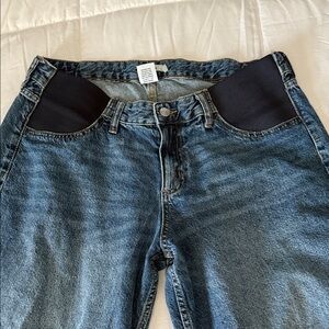 Pregnancy Blue Flare & Wide Leg Jeans FREE GIFT WITH PURCHASE.